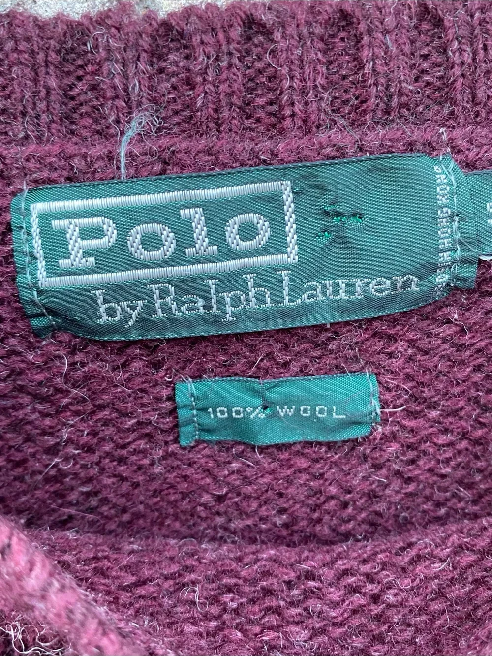 Polo Ralph Lauren wool vintage Pony Sweater Size 14 Large Boys